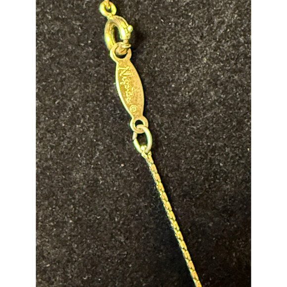 Vintage Signed Napier Graduated Nine Ball Necklace Choker Gold Tone 18" - Picture 3 of 7